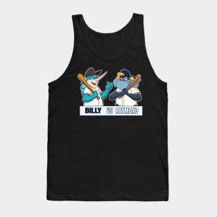 Billy the Marlin vs Raymond Tampa Bay Rays Baseball, Miami Marlins Baseball Mascots MLB Tank Top